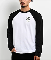 Empyre Republic Black & White Raglan Long Sleeve T-Shirt