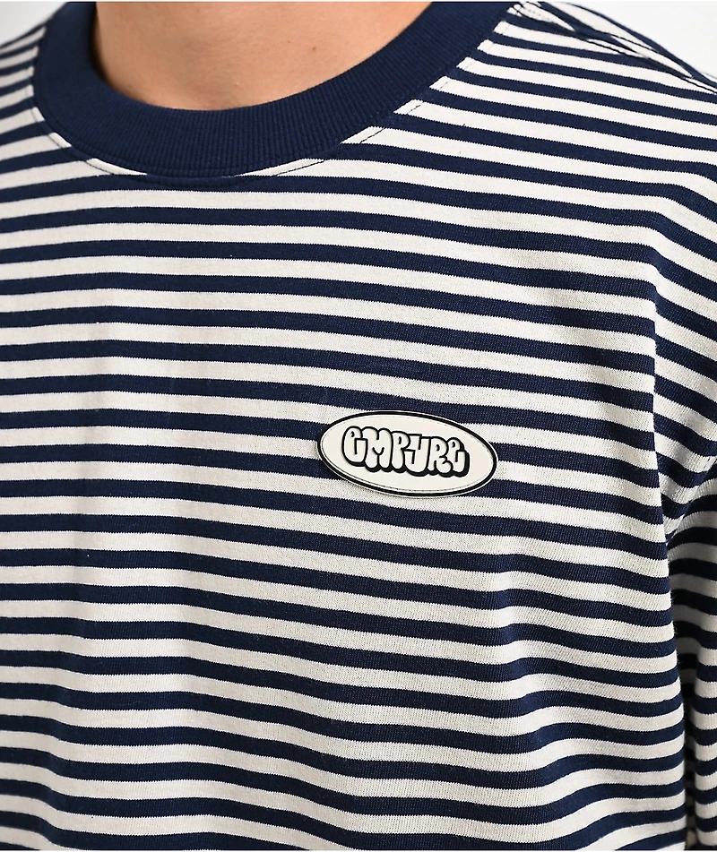 Empyre Rickie Stripe Navy & White T-Shirt
