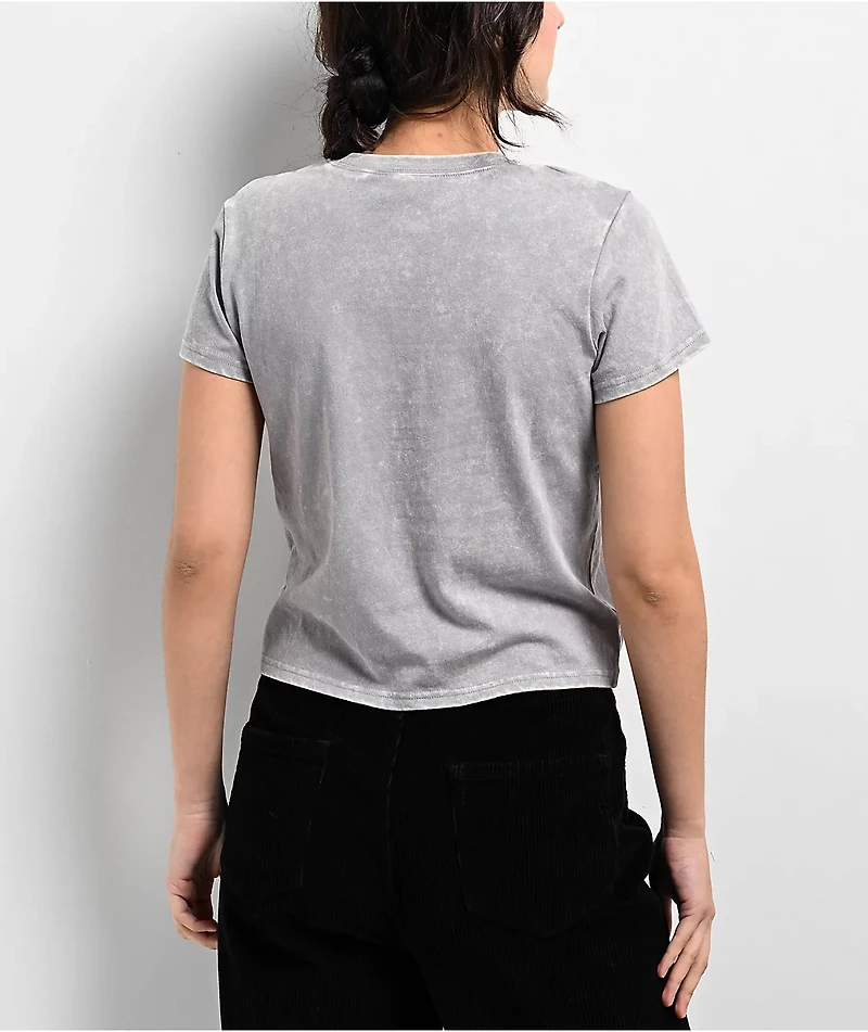 Empyre Ricky Angel Grey Mineral Wash T-Shirt