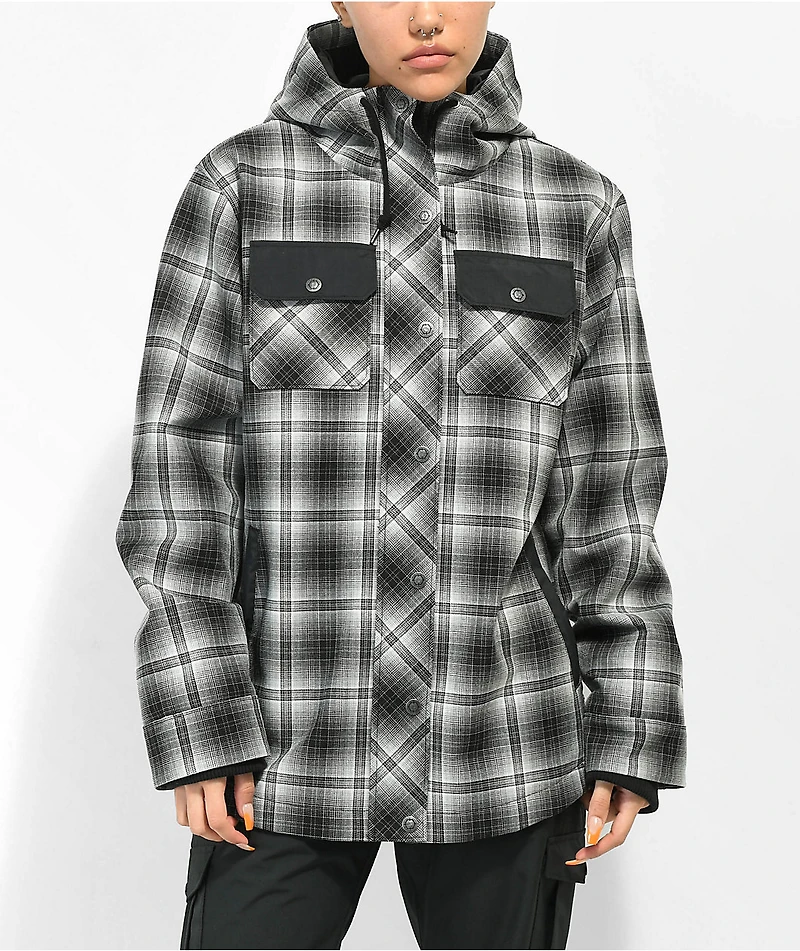 Empyre Ridge Run Black & White 10K Snowboard Jacket