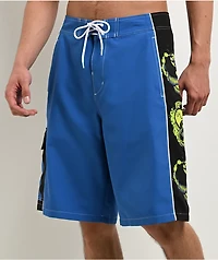 Empyre Rocker Blue & Black Cargo Board Shorts