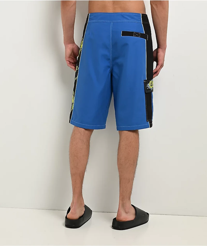 Empyre Rocker Blue & Black Cargo Board Shorts