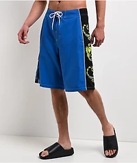 Empyre Rocker Blue & Black Cargo Board Shorts