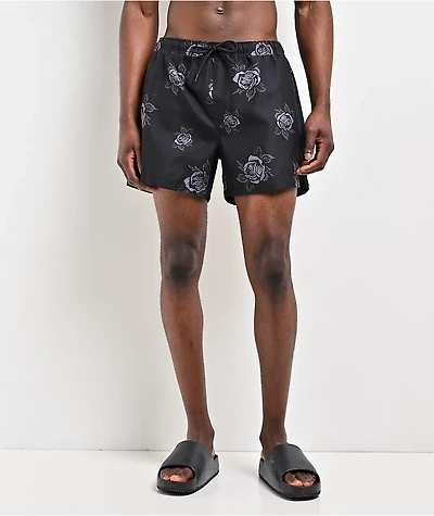 Empyre Rose Black Board Shorts
