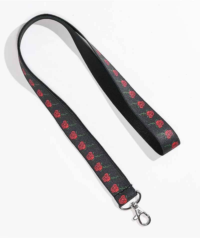 Empyre Rose Black Lanyard