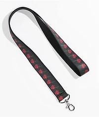 Empyre Rose Black Lanyard