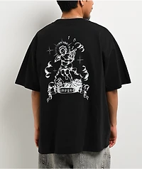 Empyre Rose Cherub Black T-Shirt