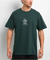 Empyre Rose Cherub Dark Green T-Shirt