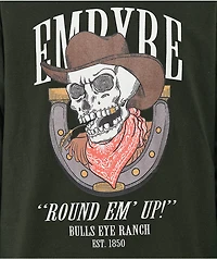 Empyre Round Em Up Dark Green Long Sleeve T-Shirt