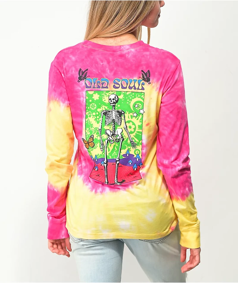 Empyre Rubino Old Soul Pink Tie Dye Long Sleeve T-Shirt