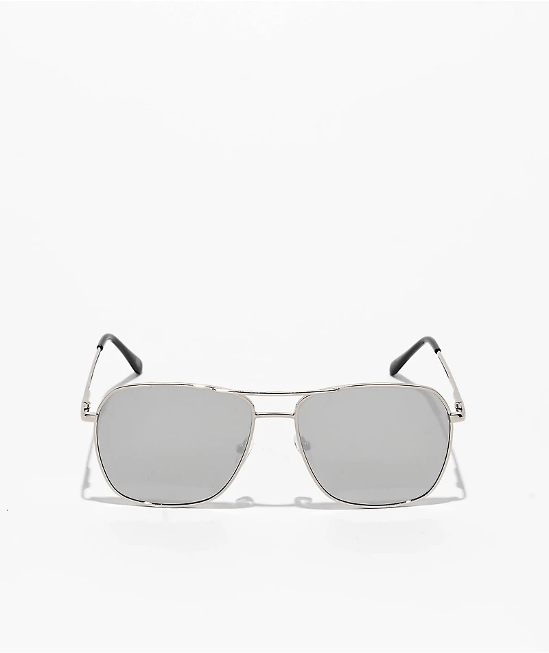 Empyre Saloon Square Silver Pilot Sunglasses