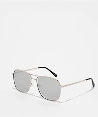 Empyre Saloon Square Silver Pilot Sunglasses
