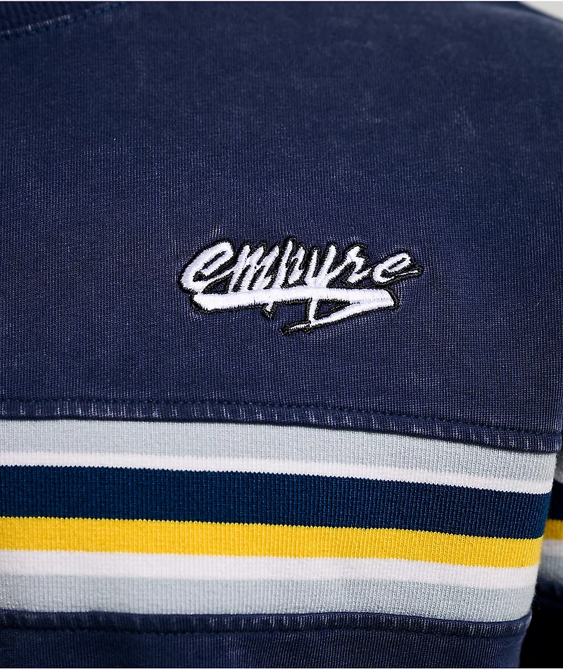 Empyre Sandstorm Stripe Navy Wash Boxy T-Shirt
