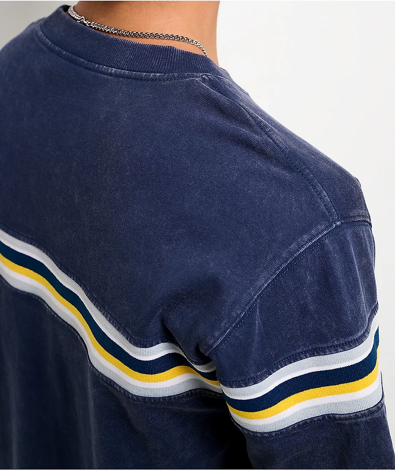 Empyre Sandstorm Stripe Navy Wash Boxy T-Shirt