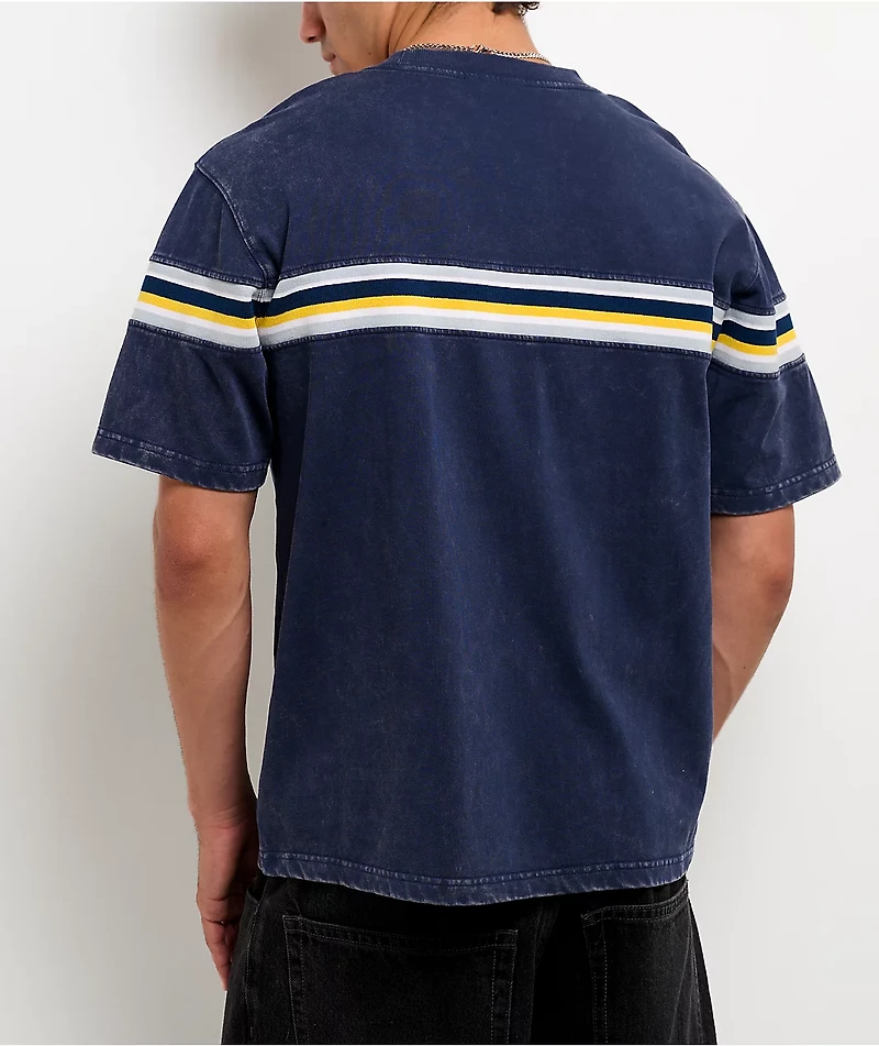 Empyre Sandstorm Stripe Navy Wash Boxy T-Shirt