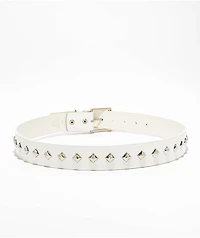 Empyre Scatter Stud White Belt