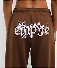 Empyre Scene Brown Wide Leg Sweatpants