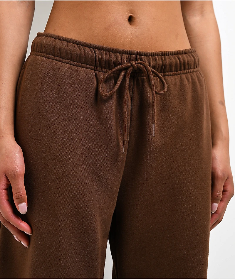 Empyre Scene Brown Wide Leg Sweatpants