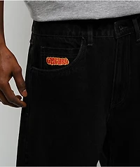 Empyre Schmutz Black Wash Loose Fit Skate Shorts