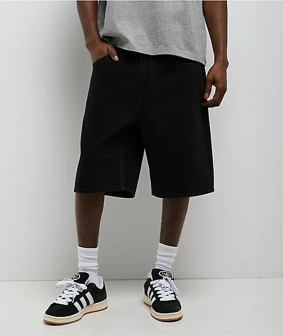 Empyre Schmutz Black Wash Loose Fit Skate Shorts