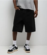 Empyre Schmutz Black Wash Loose Fit Skate Shorts