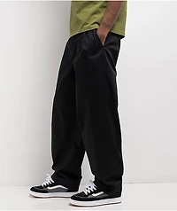 Empyre School Black Loose Skate Pleated Chino Pants
