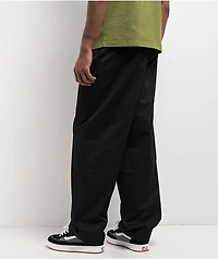 Empyre School Black Loose Skate Pleated Chino Pants