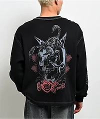 Empyre Scorpio Season Black Thermal Long Sleeve T-Shirt