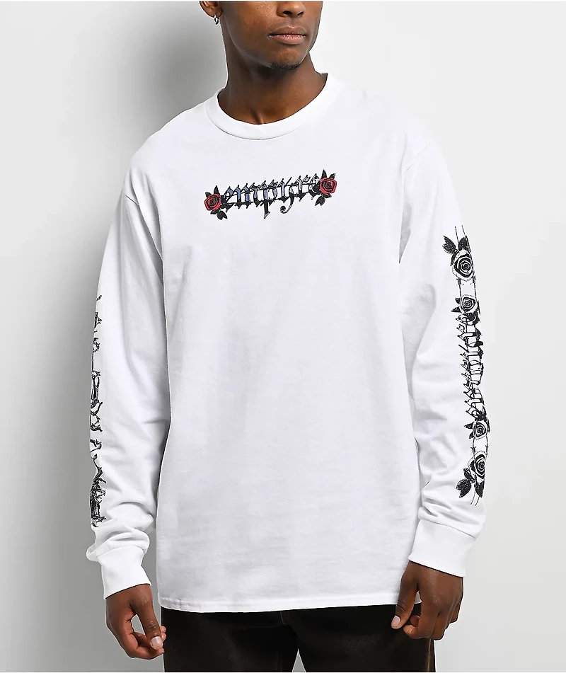 Empyre Scorpio Season White Long Sleeve T-Shirt