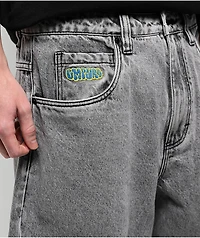 Empyre Scramble Grey Wash Ultra Wide Jeans