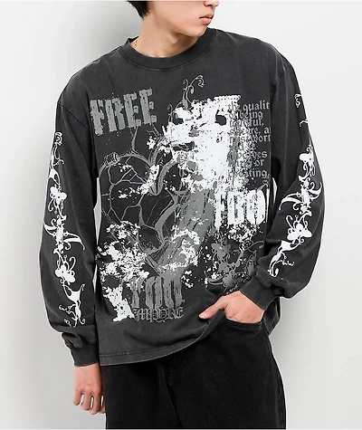 Empyre Scratch Vintage Black Long Sleeve T-Shirt
