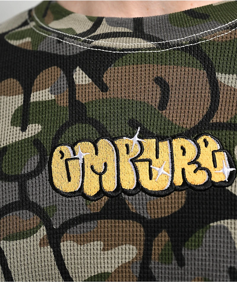Empyre Script Green Camo Thermal Long Sleeve T-Shirt