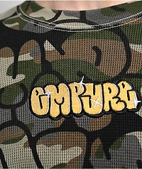 Empyre Script Green Camo Thermal Long Sleeve T-Shirt