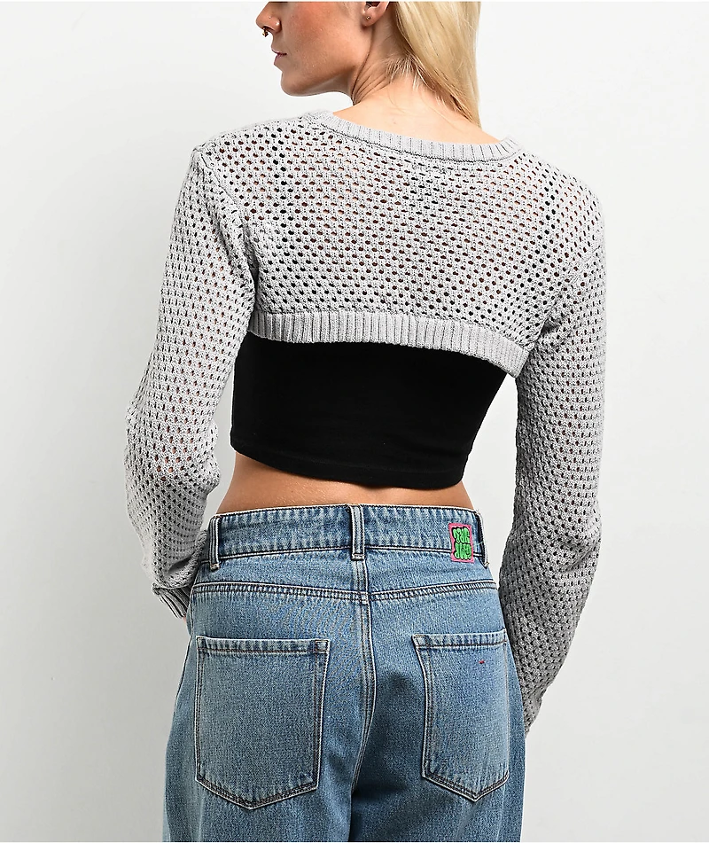 Empyre Shan Grey Shrug Sweater