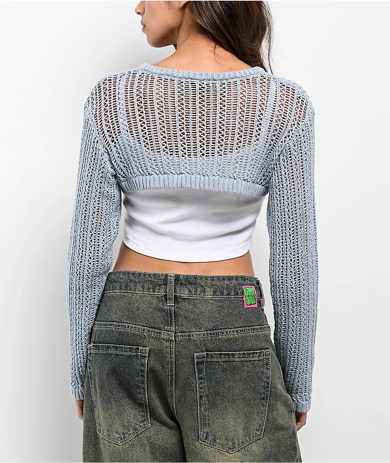 Empyre Shan Light Blue Shrug Sweater