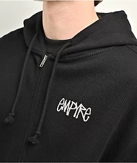 Empyre Shin Splints Black Ribbed Zip Hoodie