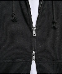 Empyre Shin Splints Black Ribbed Zip Hoodie