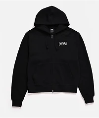 Empyre Shin Splints Black Ribbed Zip Hoodie