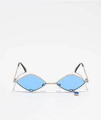 Empyre Shine Diamond Jewel Blue Sunglasses