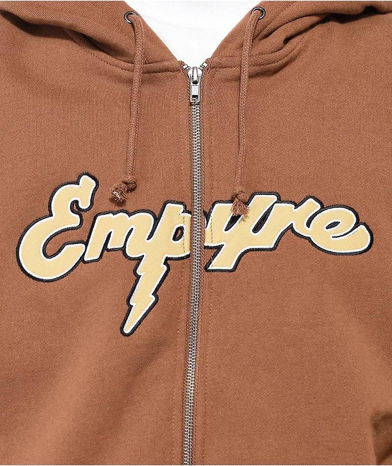 Empyre Sidebar Brown Zip Hoodie