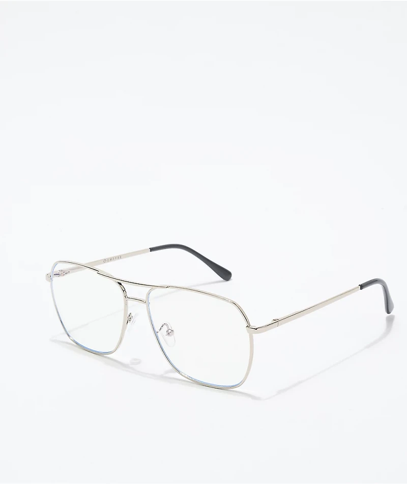 Empyre Silver Pilot Blue Light Glasses