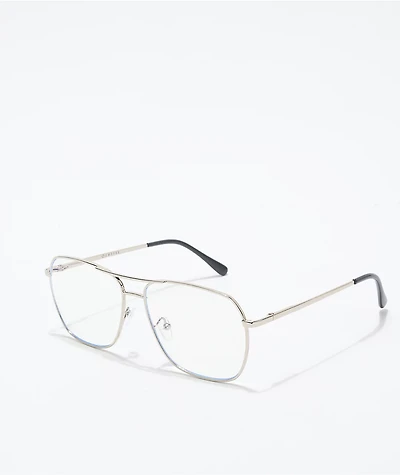 Empyre Silver Pilot Blue Light Glasses