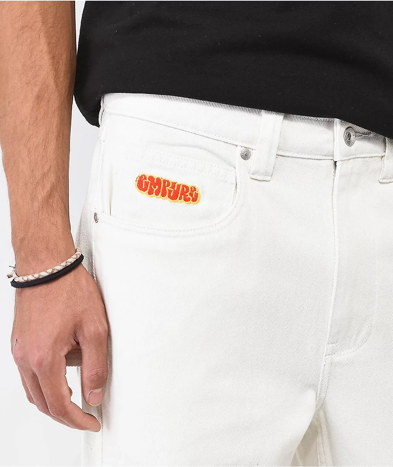 Empyre Skate Denim Cream Carpenter Pants