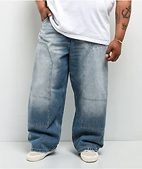 Empyre Skate Work Light Blue Wash Ultra Wide Carpenter Jeans