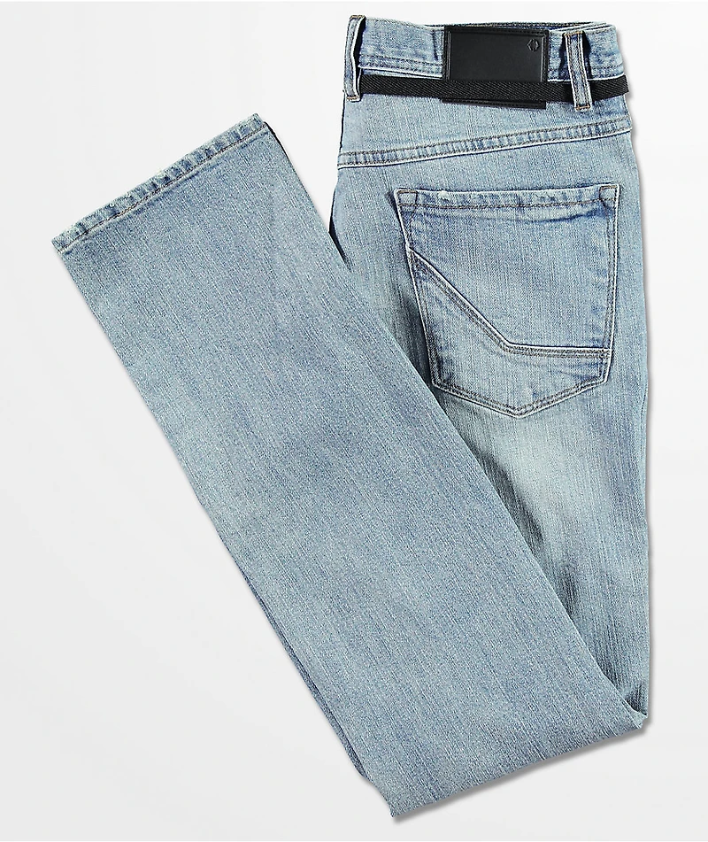 Empyre Skeletor Cirrus Medium Blue Ripped Skinny Jeans