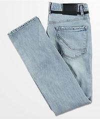 Empyre Skeletor Cirrus Medium Blue Ripped Skinny Jeans