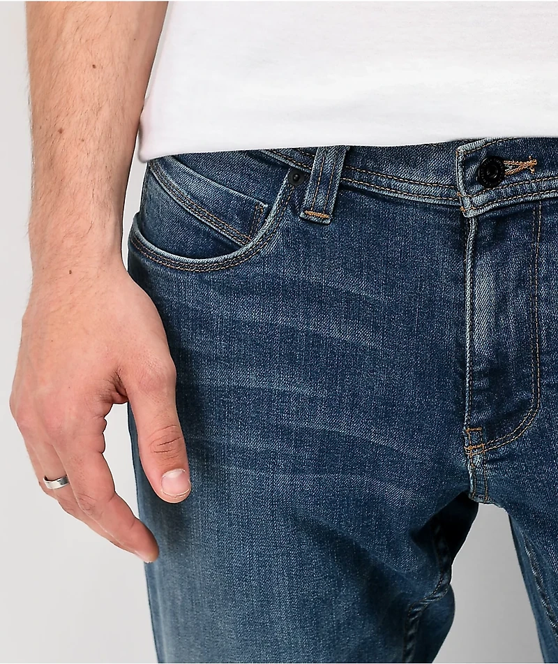 Empyre Skeletor Deluge Indigo Skinny Jeans