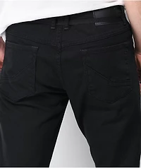 Empyre Skeletor Knee Slit Black Skinny Jeans