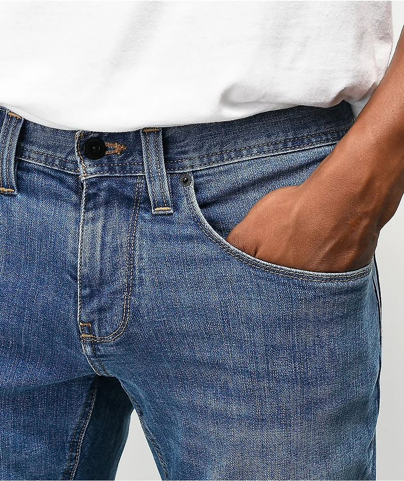 Empyre Skeletor Pally Blue Denim Skinny Jeans