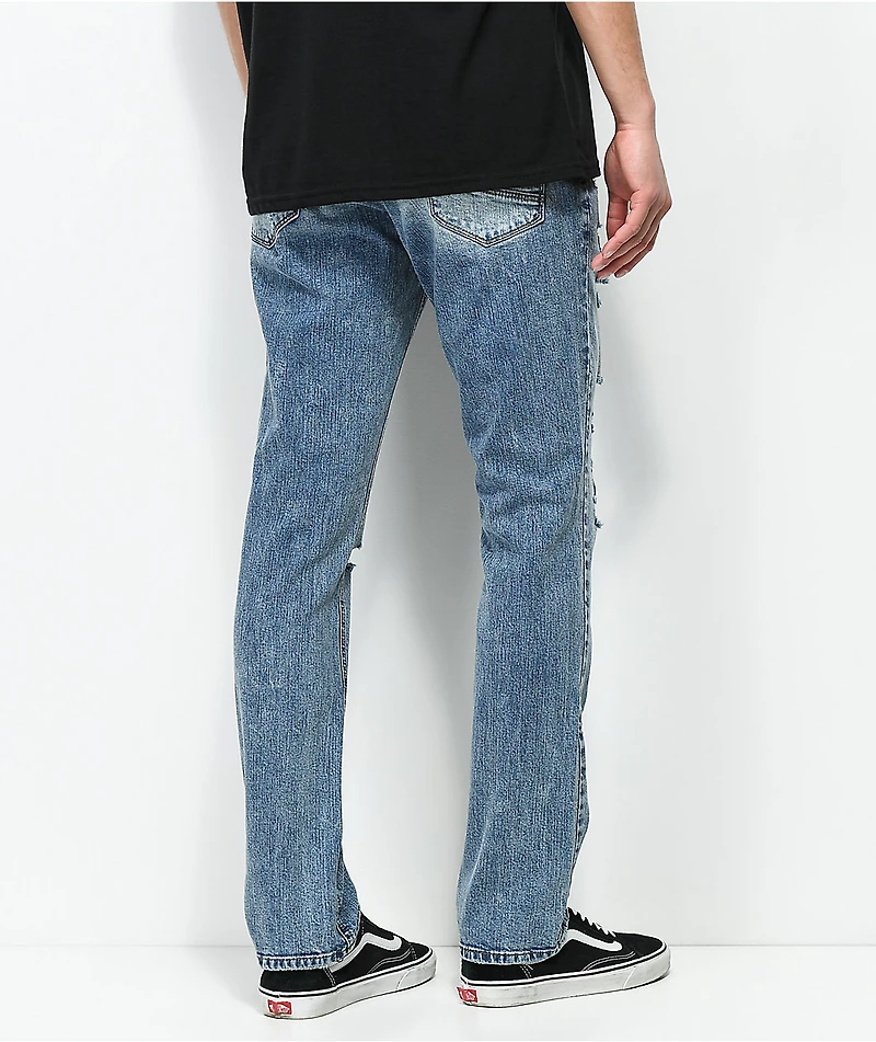Empyre Skeletor Simon Distressed Skinny Jeans